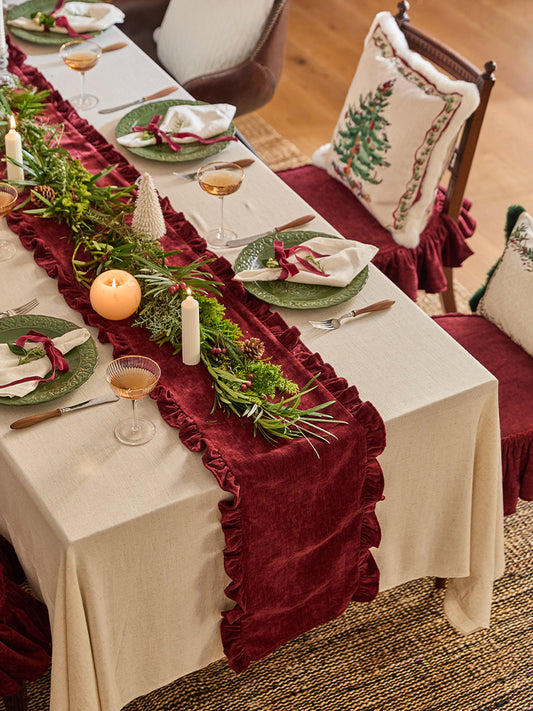 Lucky Scarlet Table Runner