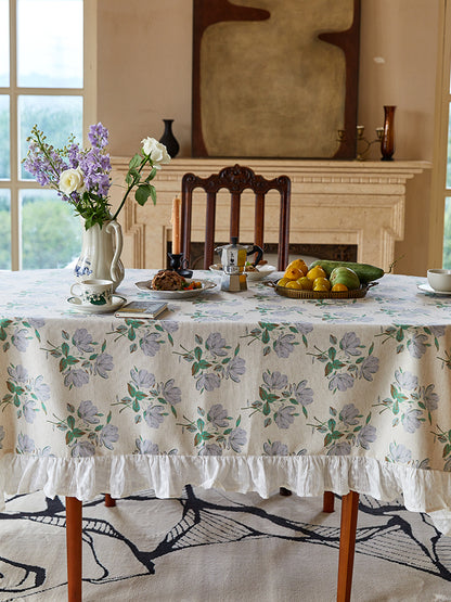 Magnolia Floral Tablecloth