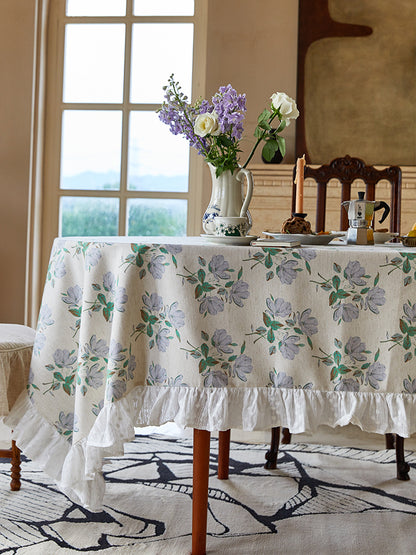 Magnolia Floral Tablecloth