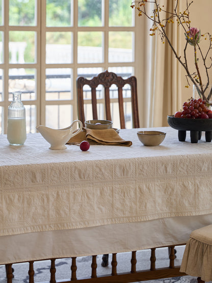 Mia Embroidery Lace Tablecloth