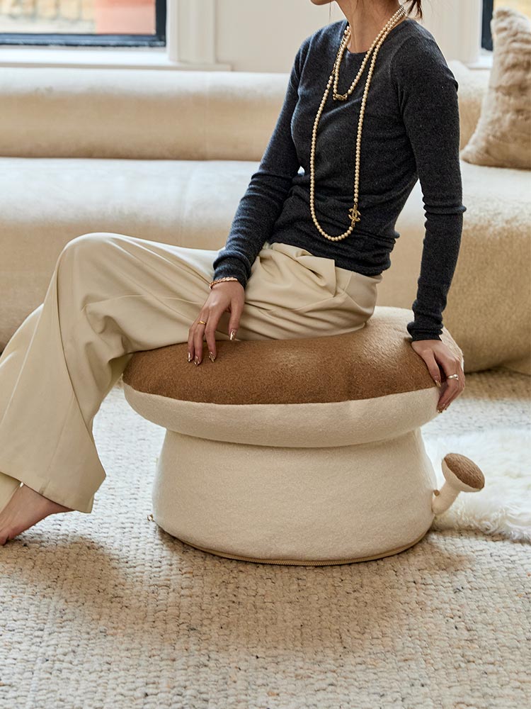 Mushroom Pouf Cover