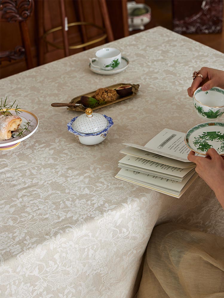Muted Floral Tablecloth