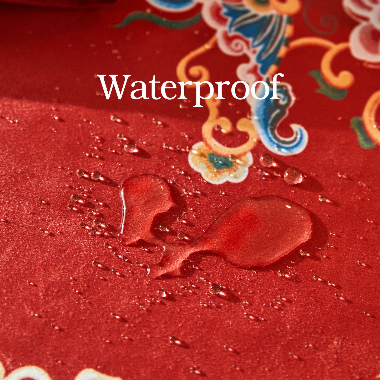 Oriental Style Dragon Pattern Waterproof Fabric Tablecloth