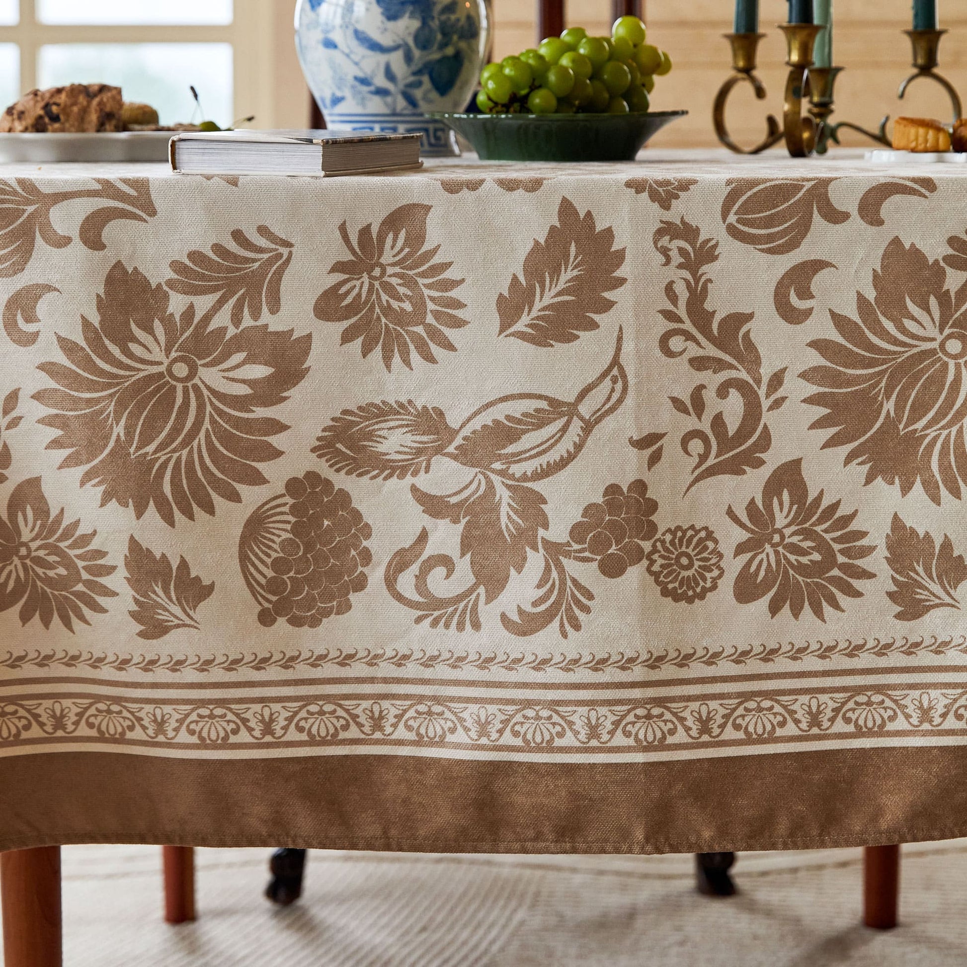 Nabis Classic Plant Printed Custom Tablecloth