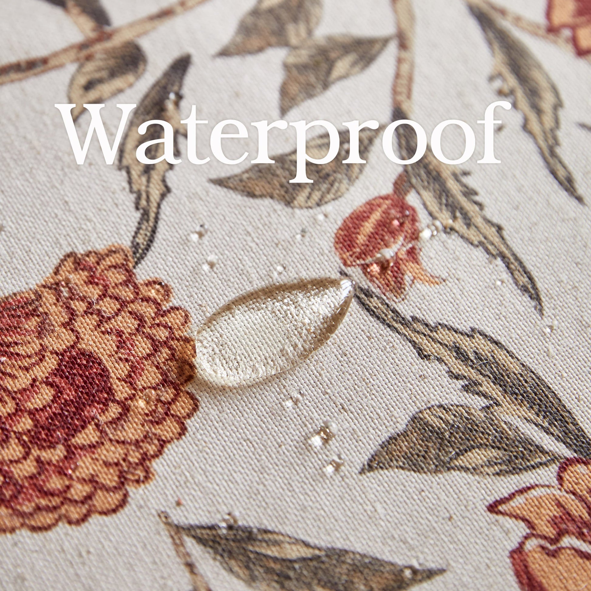 Nabis Elegant Block Print Floral Custom Tablecloth