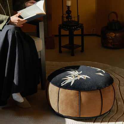 Bamuro Bamboo Embroidery Ottoman Cushion