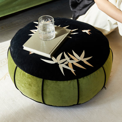 Bamuro Bamboo Embroidery Ottoman Cushion