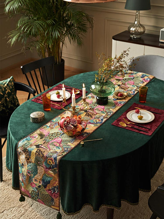 Parrot Jacquard Table Runner