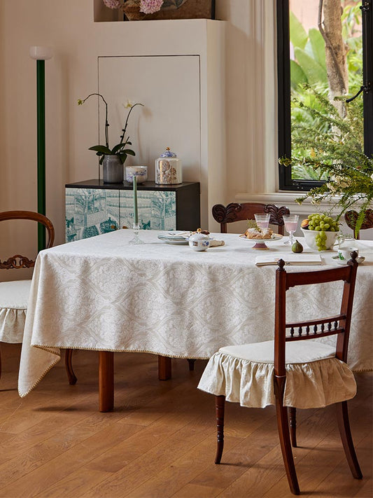 Pearl White Tablecloth