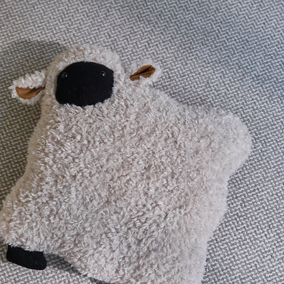 Shaun Plush Sheep-shaped Fuzzy Pillow Cover