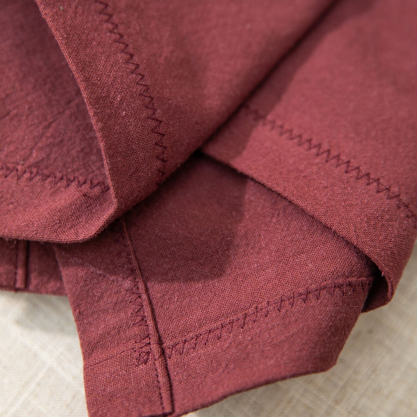 Burgundy Linen Napkin Wine red