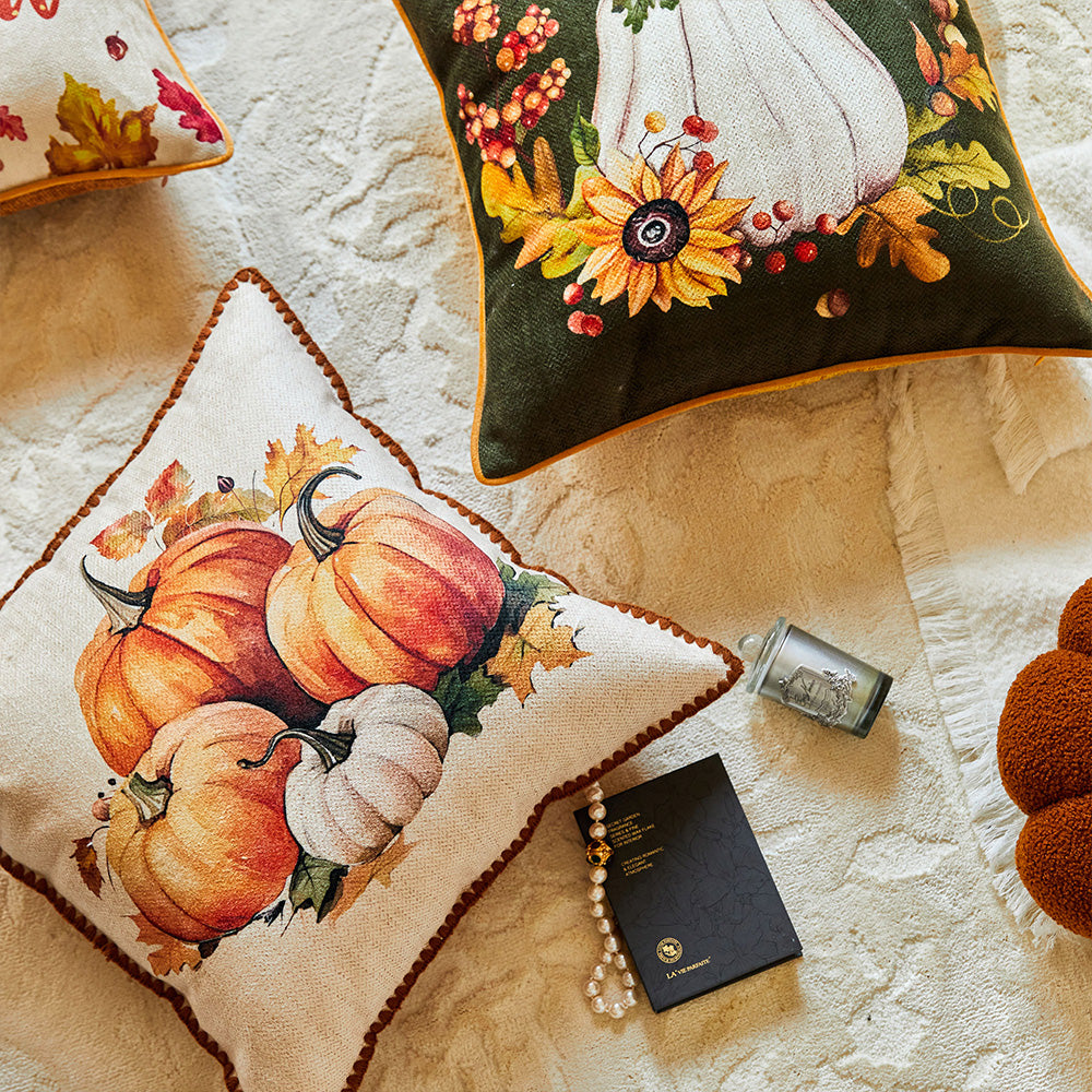 Pumpkin pillow covers best sale