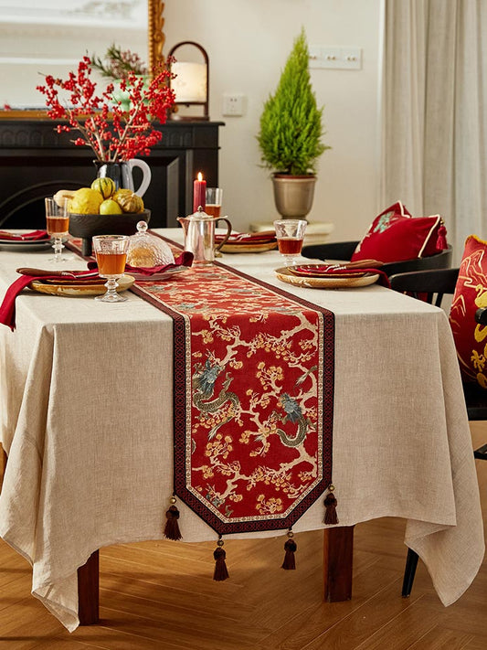 Red Dragon Table Runner