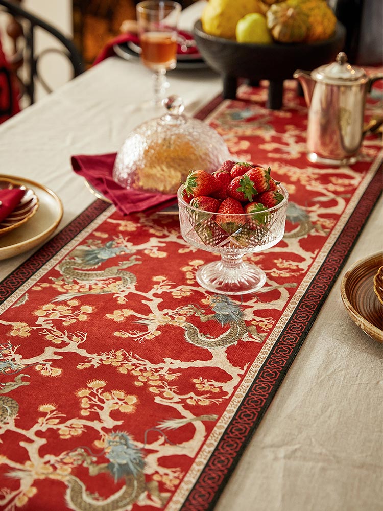 Red Dragon Table Runner