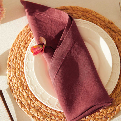 Lydia Various Colors Linen Napkins 4Pcs