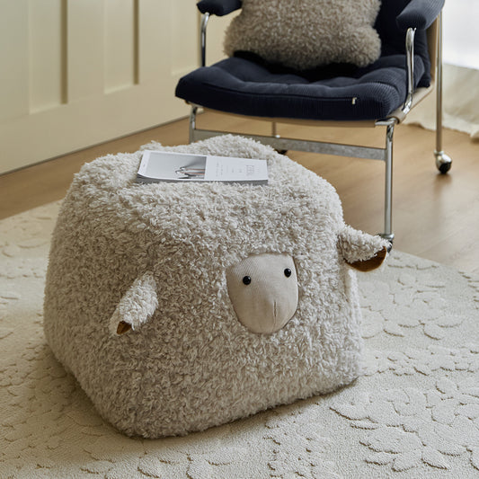 Shaun Soft Plush Sheep Ottoman Cover Cozy