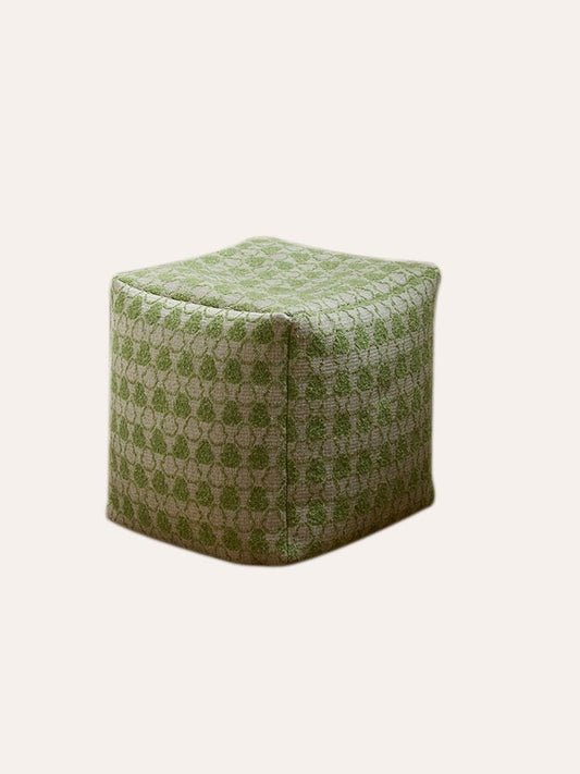 Spring Green Pouf Cover