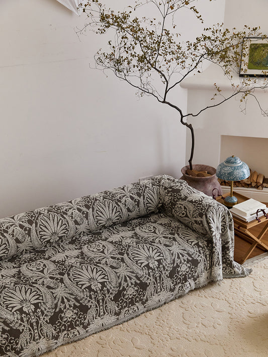 Jacquard Giraffe Sofa Cover