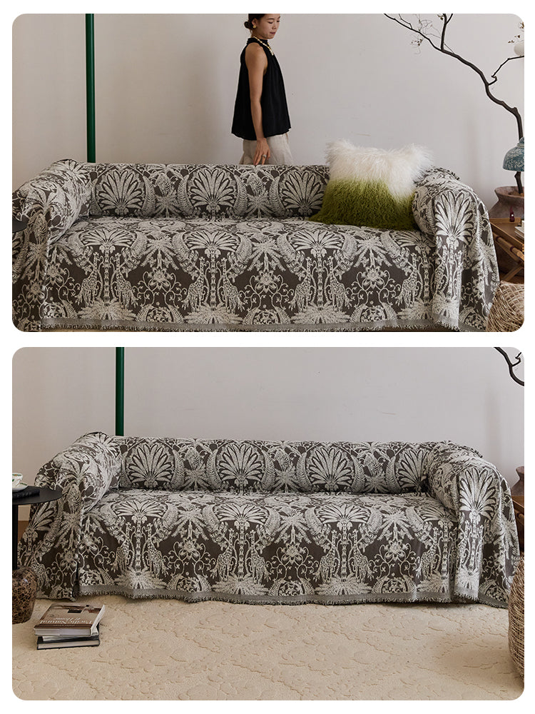 Jacquard Giraffe Sofa Cover
