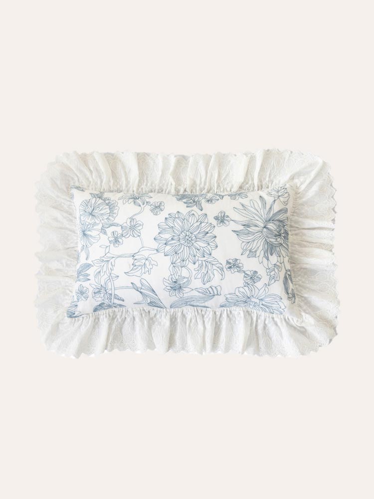 Blossom Veil Throw Pillow Cover