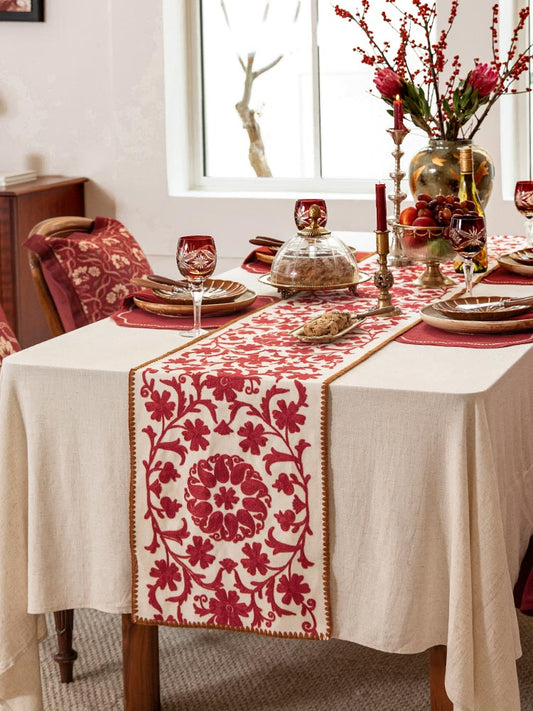 Crimson Dance Table Runner