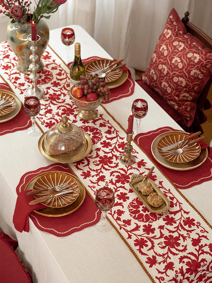 Crimson Dance Table Runner