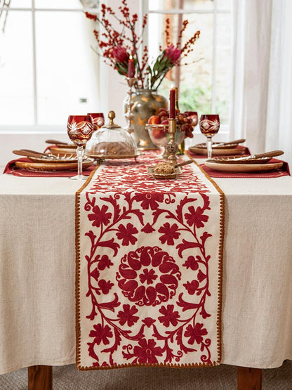 Crimson Dance Table Runner