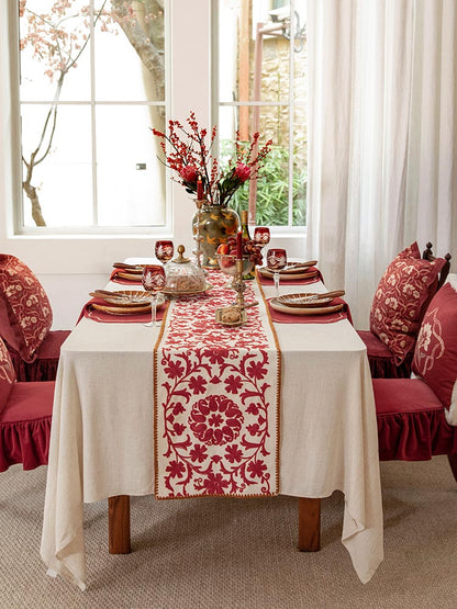 Crimson Dance Table Runner