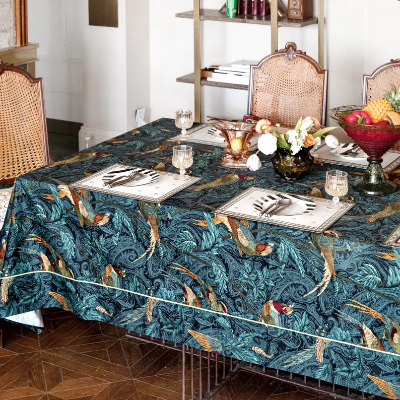 Nightingale Custom Waterproof Safari Print Tablecloth