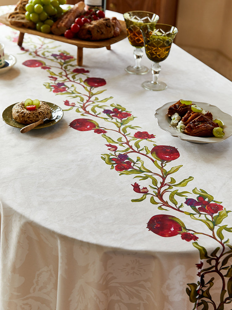 Pomegranate Blossom tablecloth