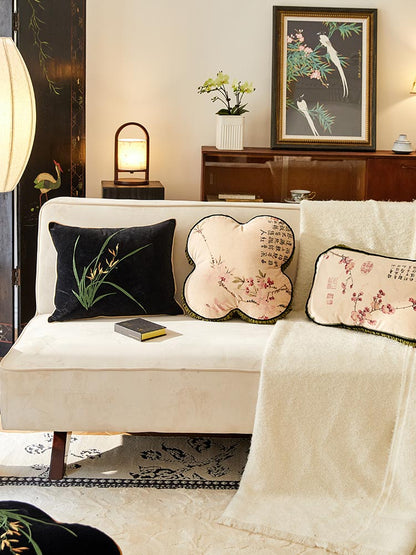 Oriental Bloom Pillow Cover