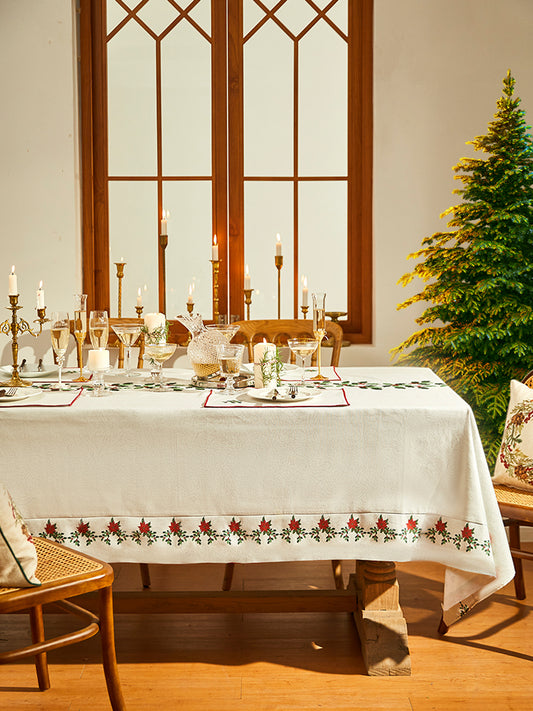 Holly Garland Tablecloth