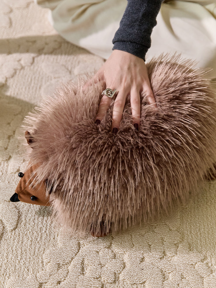 Fluffy Hedgehog Pillow