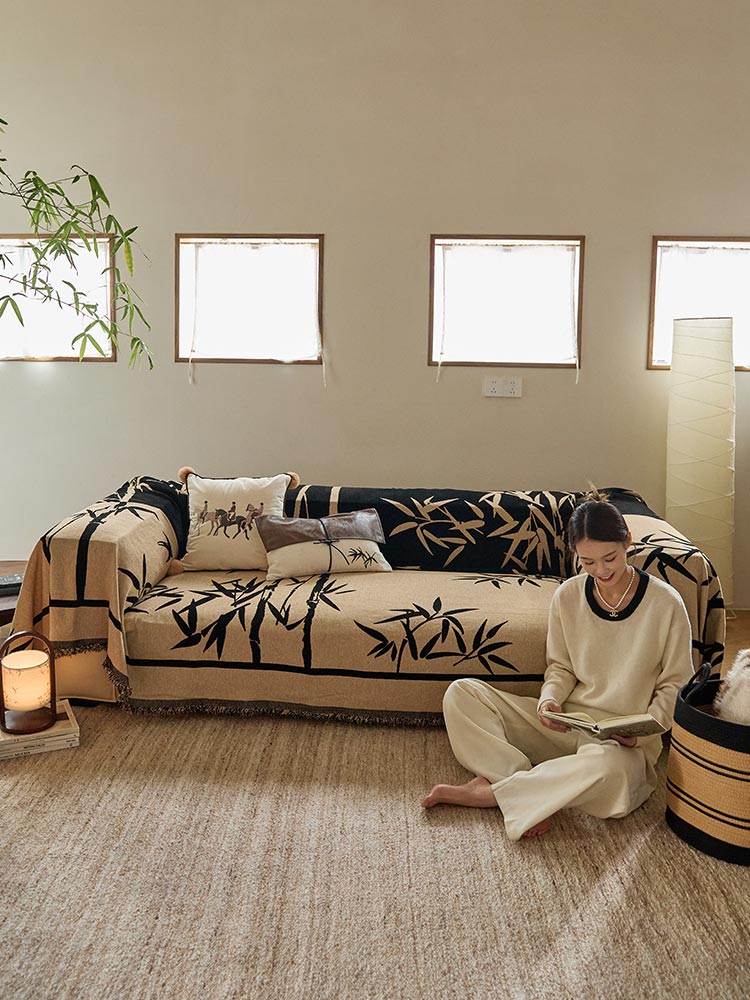 Bamboo Jacquard Sofa Cover