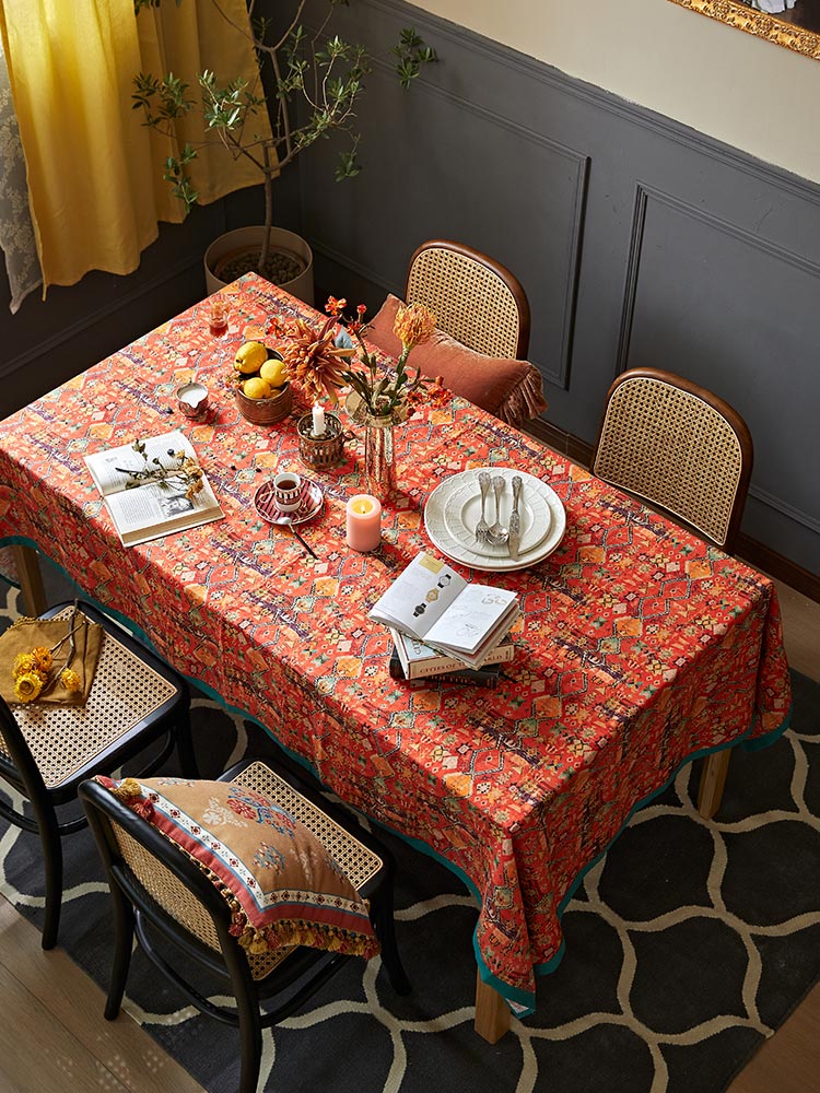 Boho Diamond Tablecloth