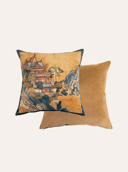Imperial Pavilion Pillow Cover