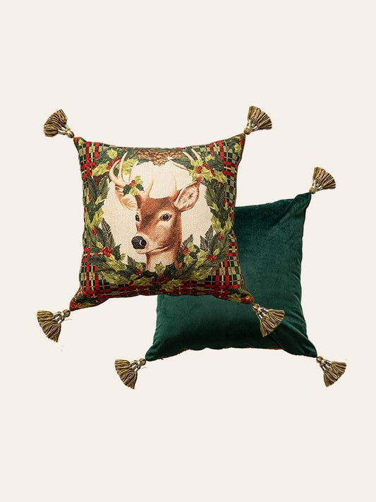 Reindeer Christmas Pillow Cover