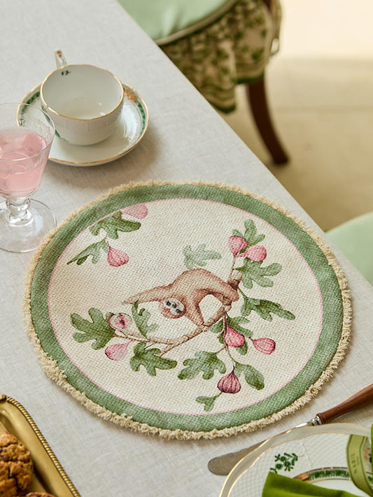 Set of 2 Lazy Sloth Placemat