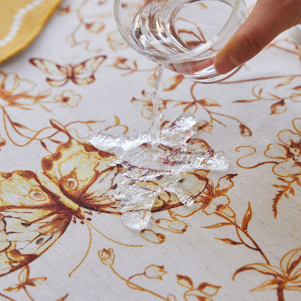 Nabis Flower and Butterfly Tablecloth Custom Table Runner