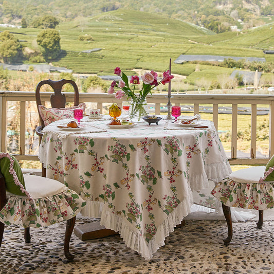 Nabis French Floral Pastoral Romantic Custom Tablecloth