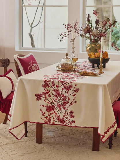 Elegant Floral Charm Tablecloth