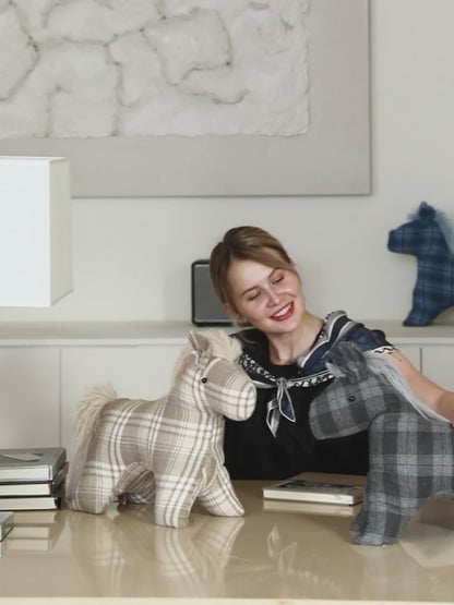 Plaid Pony Pillow