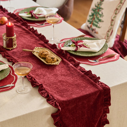 Lucky Scarlet Table Runner