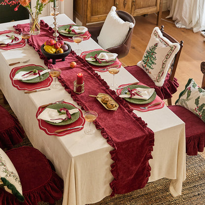 Lucky Scarlet Table Runner