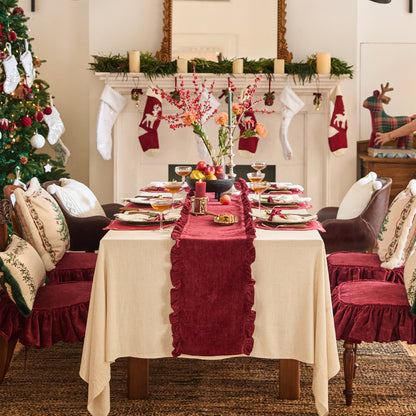 Lucky Scarlet Table Runner