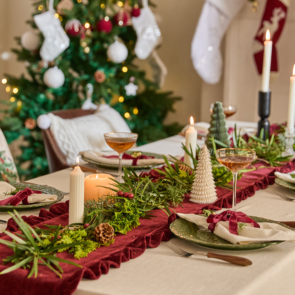 Lucky Scarlet Table Runner