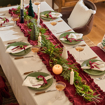 Lucky Scarlet Table Runner