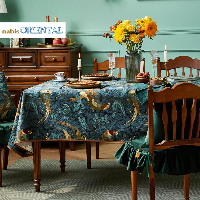 Nightingale Custom Waterproof Safari Print Tablecloth